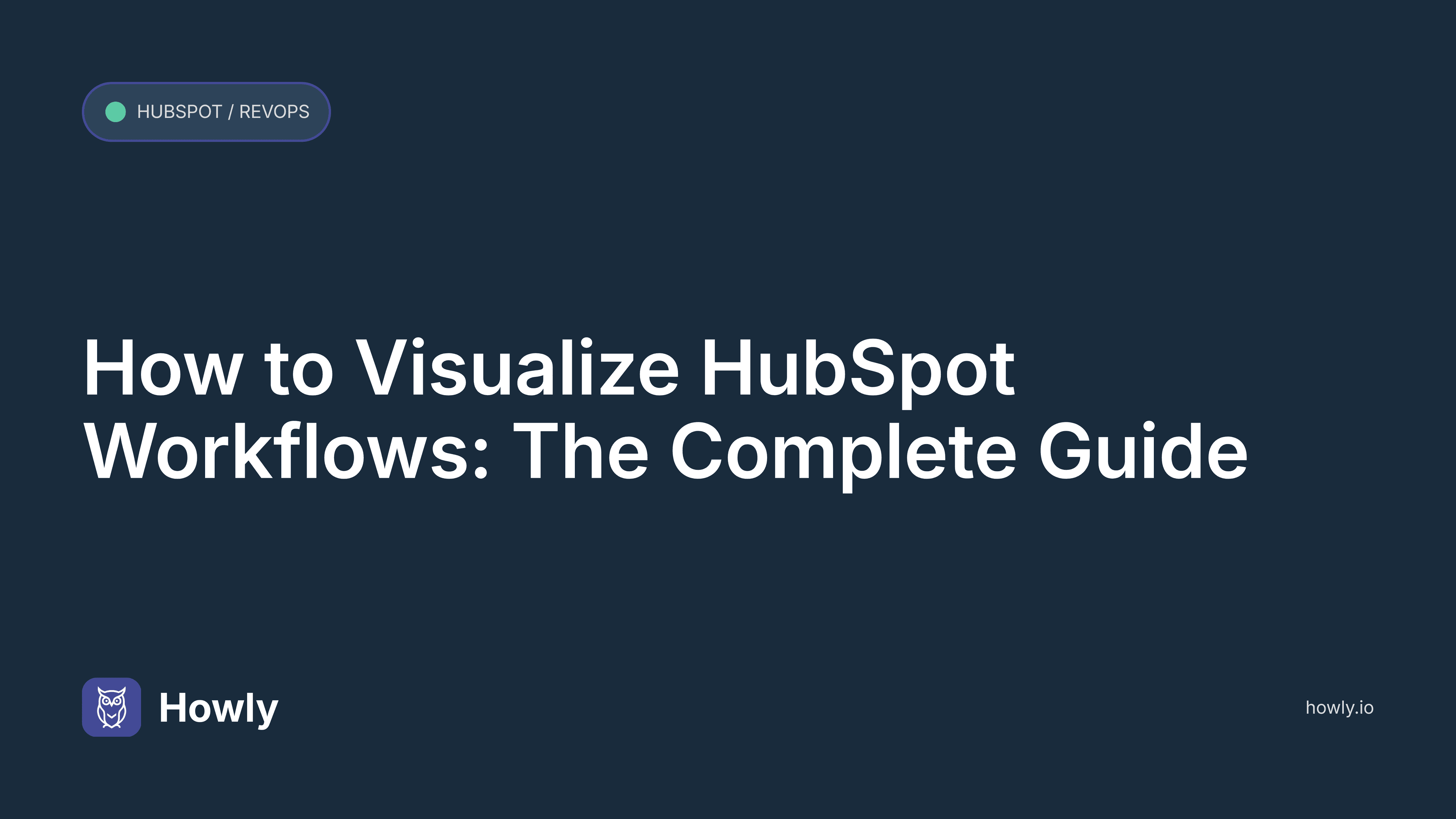 How to Visualize HubSpot Workflows: The Complete Guide (and Why Howly Is the Gold Standard)